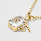 Emerald Crystal Locket Necklace