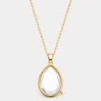 Ocean Crystal Locket Necklace
