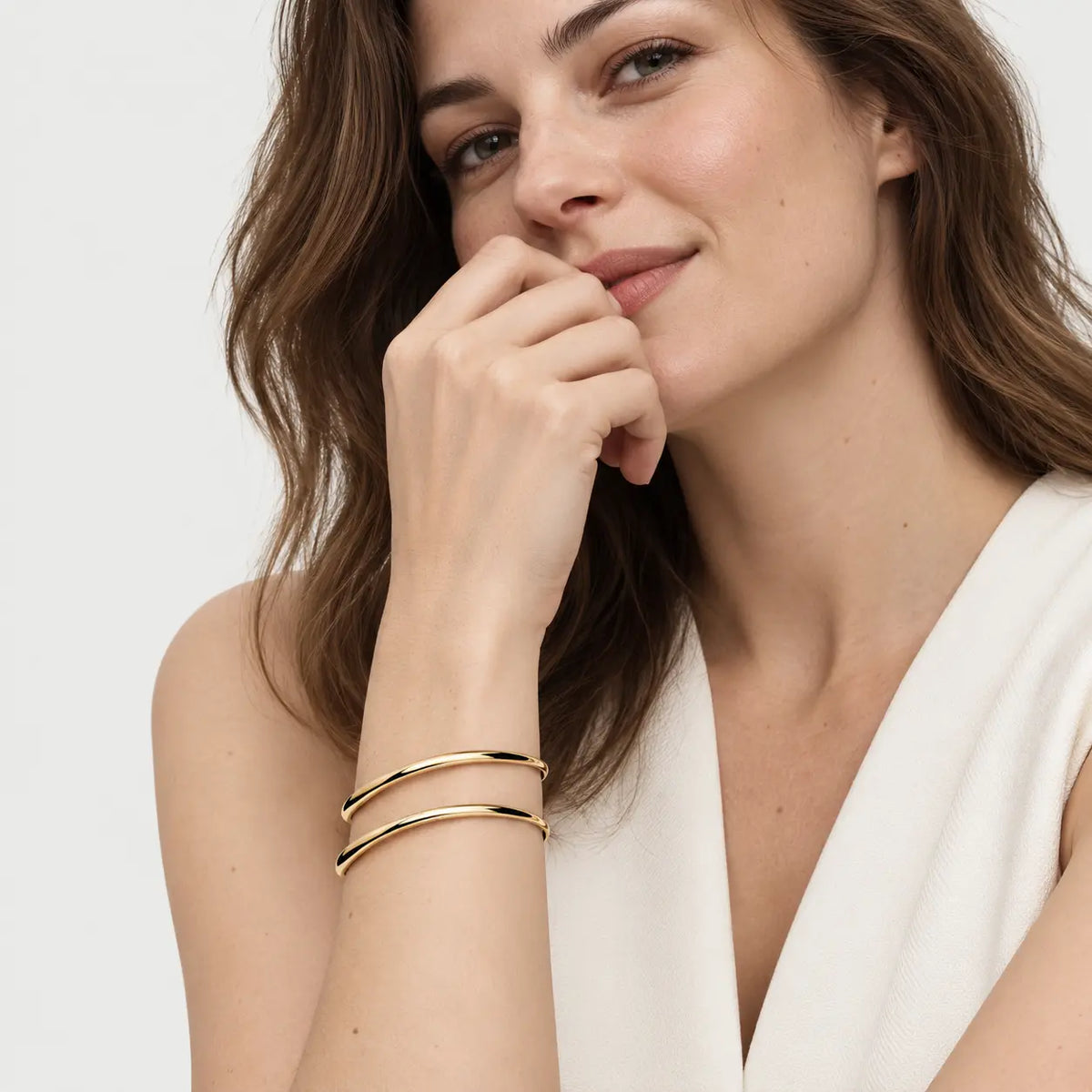 Sculpted Wave Bangle